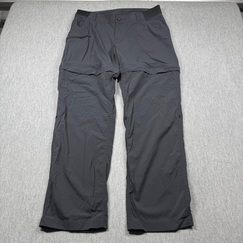 World Wide Sportsman Convertible Pants Womens 12 Dark Gray Cargo Fishing Roll Up